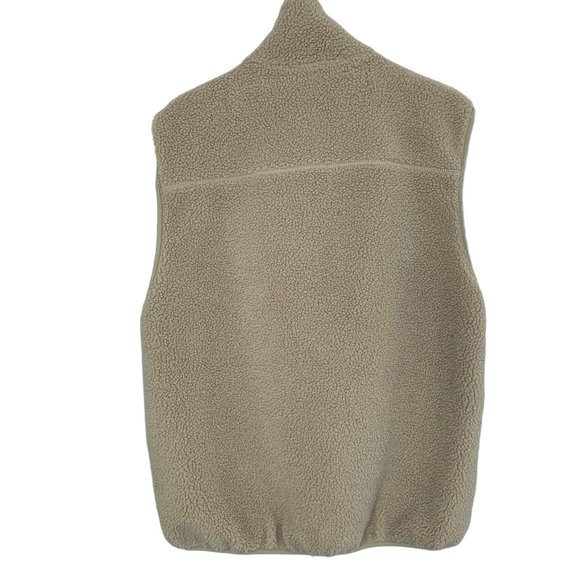 Women's Cream Colored Sherpa Vest - New - Picture 3 of 3